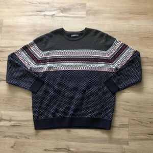 Denver Hayes Multicolor Patterned Crewneck Sweater